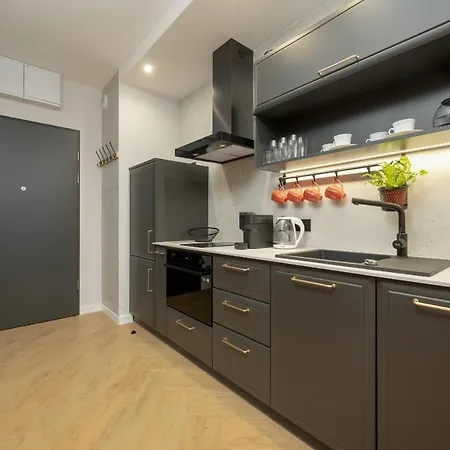 Apartamento Black And Beige With Balcony And Parking In By Renters Wrocław