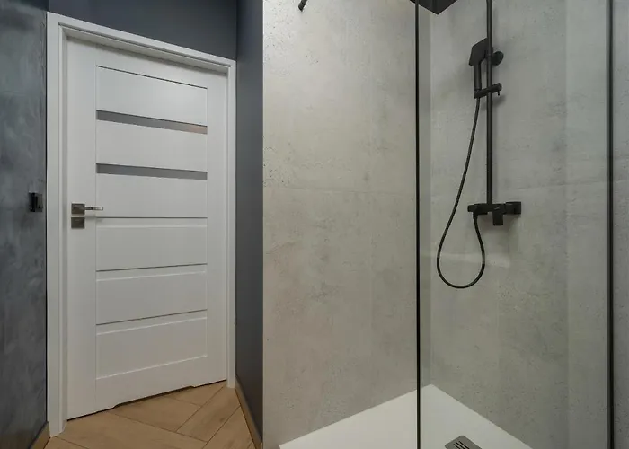 Black And Beige With Balcony And Parking In By Renters * Wroclaw